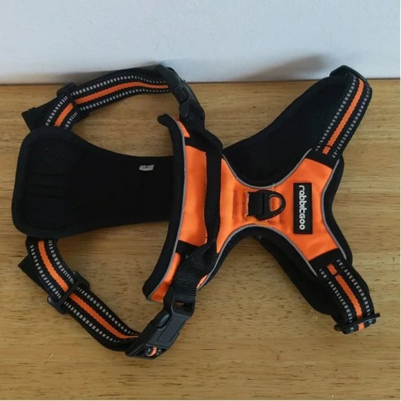 Neon Orange Dog Harness Large